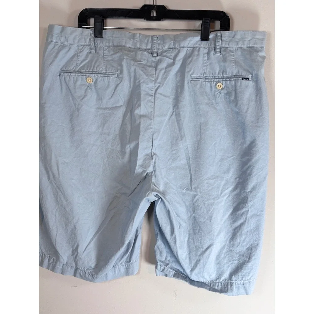 Polo Ralph Lauren Mens Light Blue Sporting Club Chino Shorts Size 42T